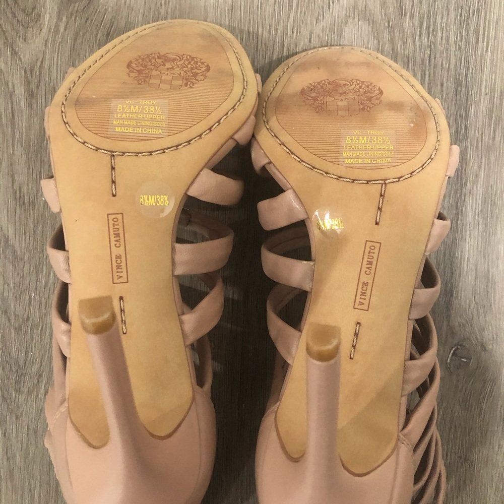 Vince Camuto nude strappy heels - Picture 4 of 5